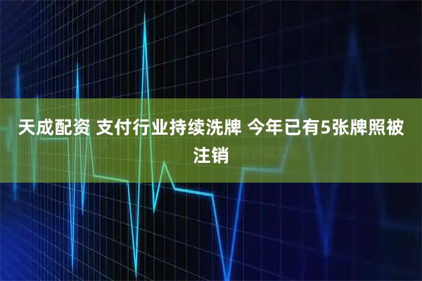 天成配资 支付行业持续洗牌 今年已有5张牌照被注销